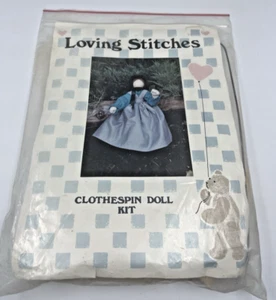 1983 Boni Fletcher Loving Stitches clothespin Amish Girl Doll Kit Craft - Picture 1 of 2