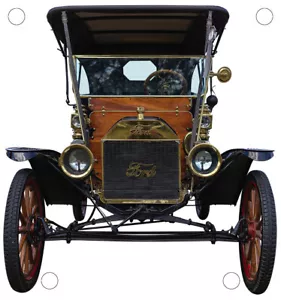 Antique 1912 Ford T classic car / automobile model - 10" wallart on acrylic - Picture 1 of 1