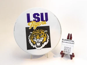 LSU Tigers America's Universities Tin Can Collectible Round Louisiana State NCAA - Picture 1 of 4