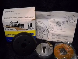 NOS 3523 GRANT STEERING WHEEL HORN Kit Black For 1976-1978 Audi Fox and 4000 - Picture 1 of 3