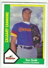 1990 CMC Calgary Cannons (Triple-A Seattle Mariners) Tom Dodd