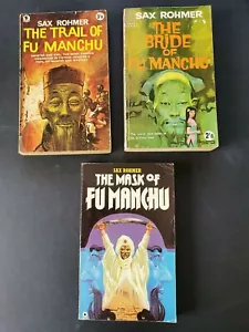 THE TRAIL OF FU MANCHU THE BRIDE OF/ THE MASK OF- EARLY ISSUES CONSUL/ STAR x 3 - Picture 1 of 10