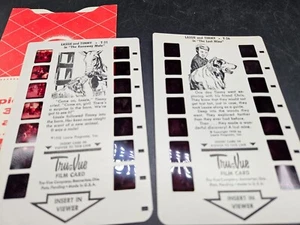 2 Vtg Tru-Vue Film Cards Stereoview "LASSIE" Lost Mine & Runaway Mule 1958-59 - Picture 1 of 3