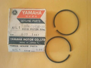 Yamaha NOS 1966-1967 YL1 ( O/S .25 ) Piston Ring Set 134-11610-10 - Bild 1 von 3