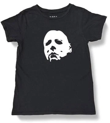 NW YOUTH KIDS GIRLS BOYS HALLOWEEN MICHAEL MYERS FUNNY COTTON PRE-WASHED T-SHIRT - Image 1 of 4