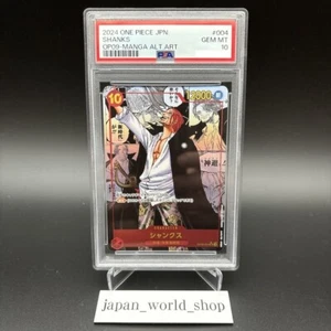 PSA10 Shanks OP09-004 Manga Alt Art comic parallel The Emperors of the New World - Picture 1 of 6