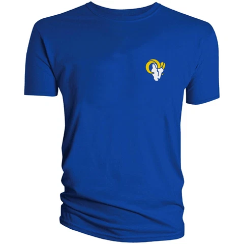 Los Angeles Rams T-Shirt Graphic Men Cotton LA Chest Cover