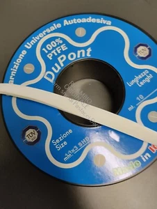 Guarnizione nastro teflon 10 x 3 mm per estrattori fumi vendita al metro - Imagen 1 de 4