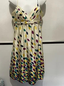 Shoshanna Colorful Silk Dress Size 8 Designer - Picture 1 of 8