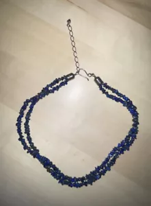 Jay King 2 Strand Lapis Lazuli Sterling Silver 925 Necklace - Picture 1 of 3