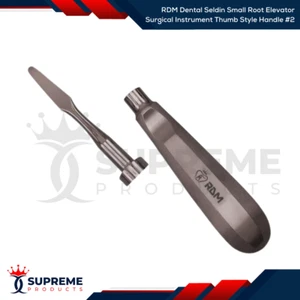 RDM Dental Seldin Small Root Elevator Surgical Instrument Thumb Style Handle #2 - Picture 1 of 1