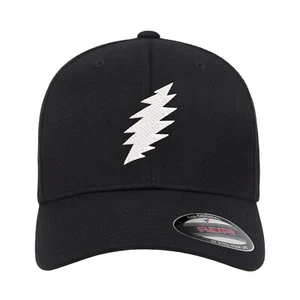 Cappello Flexfit Grateful Dead SYF con bullone ricamato nero navy rosso oliva - Foto 1 di 11