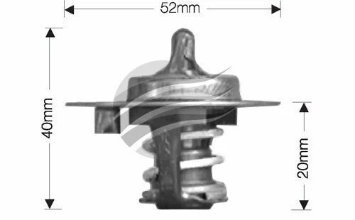 Dayco Thermostat for Mitsubishi Magna 4/1991 - 3/1994 3.0L V6 12V SOHC MPFI TR 6 - image 1 of 1