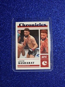 2023 PANINI-CHRONICLES UFC-BLUE PRIZM 67/99-JAVID BASHARAT ROOKIE CARD 