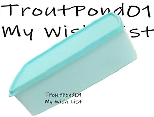 Tupperware Vtg Style Pak N Stor Square Rounds Freezer Container Blue Freeze It - Picture 1 of 3