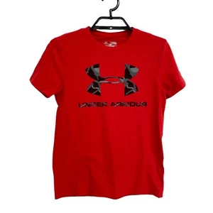 Under Armour youth girls t-shirt short sleeve red size YMD/JM/M - Picture 1 of 8
