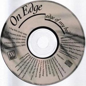 On Edge Edge Of My Bed PROMO MUSIC AUDIO CD pop edit LP radio video instrumental - Picture 1 of 1