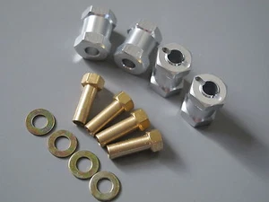 4pcs 17mm Wheel Hub Spacer Extend Widener RC 1/10 Tamiya Axial Hpi RC4WD 12mm - Picture 1 of 13