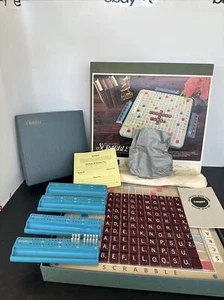Vntg 1972 Scrabble Deluxe Edition #71 Turntable Base Selchow & Righter Complete - Picture 1 of 24