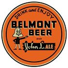 Belmont Beer of St. Martin's Ferry, OhiO NEW Sign 14" Dia. Round USA STEEL