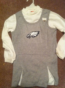 PHILADELPHIA EAGLES YOUTH GIRLS NIKE CHEERLEADER DRESS 2 PIECE FOR ALL SEASONS! - Picture 1 of 8