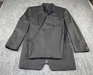 Ing Loro Piana Hickey Freeman 40R 34x29 Solid Gray Classic 110s Suit - Picture 1 of 13