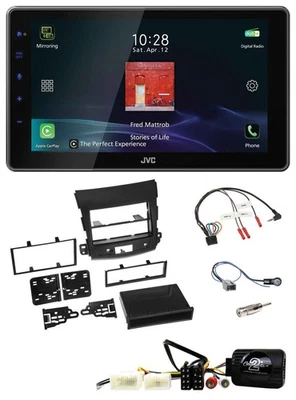 JVC DAB Lenkrad Bluetooth USB Autoradio für Mitsubishi Outlander 2007-2010 - Bild 1 von 4