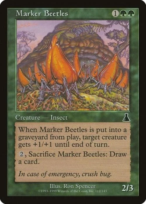 Marker Beetles - Medium Play MTG Urza's Destiny - Image 1 of 1