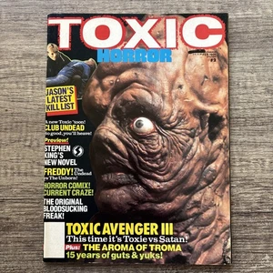VINTAGE Toxic Horror Magazine #2 (1990) Toxic Avenger III Stephen King Freddy - Picture 1 of 7