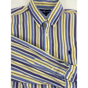 Camisa Ralph Lauren Blake Multicolor Rayas Abotonada - Ajuste Clásico- Talla Lrg - Imagen 1 de 11