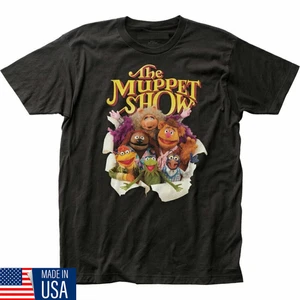 Camiseta The Muppets Muppets Breakout con licencia de película de dibujos animados de Disney nueva negra - Imagen 1 de 4