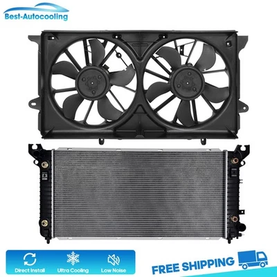 Aluminum Radiator & Cooling Fan Kit For 2015-2016 Chevrolet Tahoe GMC Yukon XL - Image 1 of 4