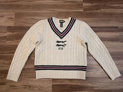 Suéter de Cricket Rugby Ralph Lauren Cableknit - Talla L Foto 1 de 4