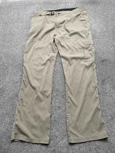 Prana Hose Herren XL 32L Khaki Beige Cargo Outdoor Wandern Reisen Verstellbarer Gürtel - Bild 1 von 8