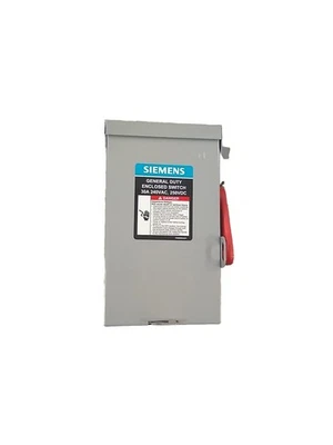 Interruptor de seguridad interior fusible General Duty 30 amperios 2 polos 3 cables 240 voltios Foto 1 de 4
