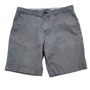 Tommy Hilfiger Shorts Herren 35 grau vorne flach Eingrifftaschen Freizeit Chino - Bild 1 von 15