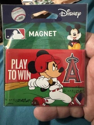 Los Angeles Angels Mickey Mouse Metal Magnet 🧲 2.5x3” MLB - Image 1 of 2