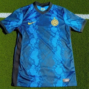 INTER MILAN NIKE TRAINING SHIRT BOYS SIZE 11-12 YEARS -RARE RETRO FOOTBALL SHIRT - Picture 1 of 9