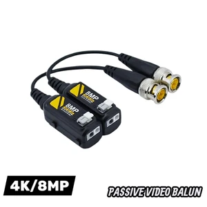 Balun de video CCTV pasivo de 8 MP VB401PH - BNC UTP HD AHD TVI CVBS - Paquete de 1/4/8/12 - Imagen 1 de 4