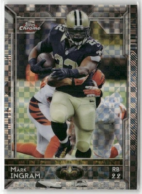 2015 Topps Chrome - Mark Ingram #62 X-Fractor - Image 1 of 2