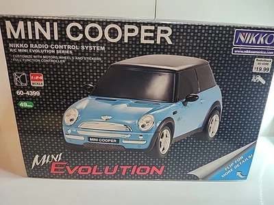 Blue Nikko Radio Control RC 60-4399 Mini Cooper Mini Evolution - Image 1 of 4