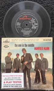 Manfred Mann - The One In The Middle 4 Track 7'' EP 1965 PLAY TESTED G+/VG VIDEO - Picture 1 of 8
