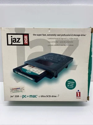 Iomega JAZ 2GB Portable Ultra SCSI Drive Storage for PC / MAC See Description - Image 1 of 4