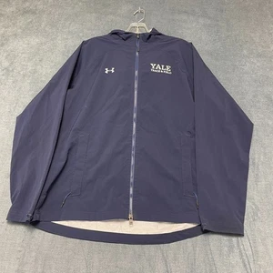 Under Armour Yale Bulldogs Fußballjacke Damen Medium Navy Blau Gefüttert Kapuze - Bild 1 von 13