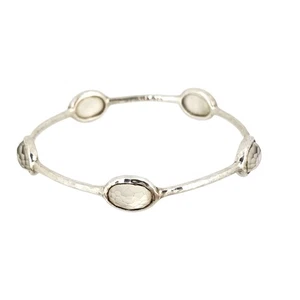 Brazalete Ippolita Plata de Ley Piedra Transparente Talla 7.75" - Imagen 1 de 6