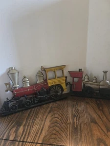 Vintage Metal Train Wall Plaques By Sexton 1969 - Picture 1 of 12