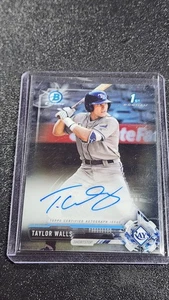 Bowman Draft 2017 - Selección de draft cromada autógrafos Taylor Walls #CDA-TW (AU, RC) - Imagen 1 de 2