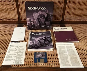 1989 Macintosh Computer PARACOMP Model Shop Software V 1.1 Complete Big Box New - Picture 1 of 12
