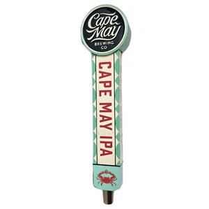 IPA Bier Zapfhahn Griff 12" Cape May Brewing Co Krabbe Grafik Aqua Rot Bar Dekor Fass - Bild 1 von 13