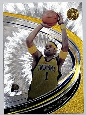 2005-06 TOPPS FIRST ROW - STEPHEN JACKSON - FIFTEEN FEET GOLD #D 03/10 - Image 1 of 2